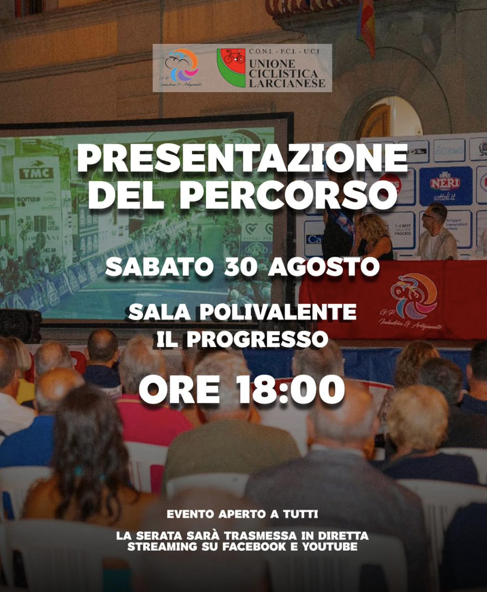 Presentazione edizione 2025 GP Larciano